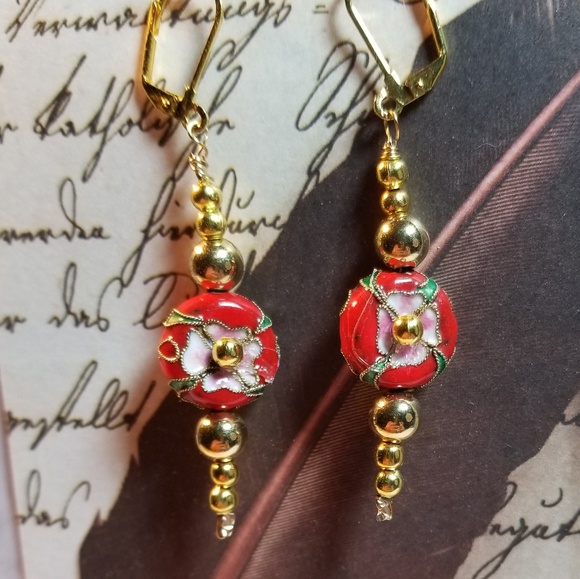 #0227 ❤️Cloissoné Statement Necklace❤️ - Picture 3 of 3